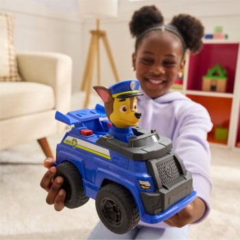 Spin Master paw patrol chase rc action cruiser, remote  car with led lights and easy-st 6073298 681147071551