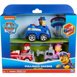Spin Master Paw Patrol Deluxe Pull-Back Racers - Gift Pack 3 Οχήματα 6070440 681147024854