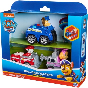 Spin Master Paw Patrol Deluxe Pull-Back Racers - Gift Pack 3 Οχήματα 6070440 681147024854