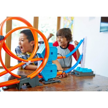 Mattel Hot Wheels Track Builder Double Booster Σετ Πίστα Αγώνων 6 Συνδυασμών DGD30 887961188363