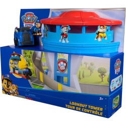 Spin Master paw patrol lookout tower, 50,8 cm tower with chase action figures, rescue vehicle and launcher,  toys for boys and g