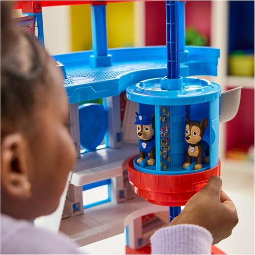 Spin Master paw patrol lookout tower, 50,8 cm tower with chase action figures, rescue vehicle and launcher,  toys for boys and g