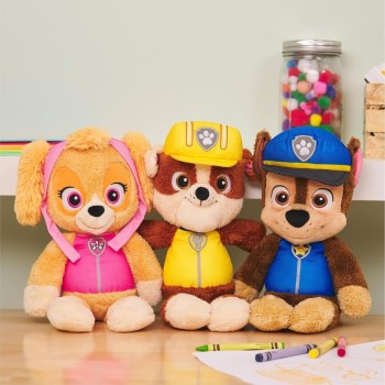 Spin Master paw patrol gund official marshall take-along buddy plush toy, premium stuff 6071108 681147035300