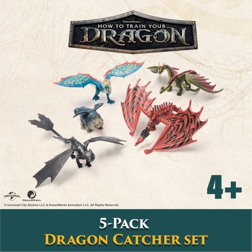 Spin Master dreamworks dragons how to train  dragon, 5-pack dragon catcher set with hic 6072894 681147066281