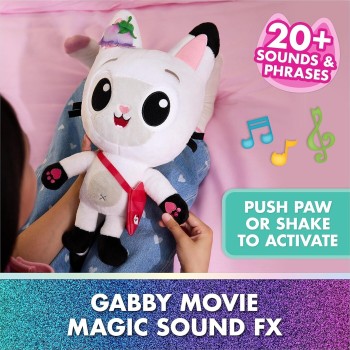Spin Master Gabbys Dollhouse κουκλόσπιτο gabbys: η ταινία, λούτρινο meow-mazing Panda 33 εκ. με βελούδινες πατούσες με 3 νιαουρί