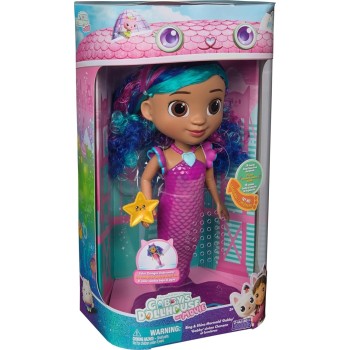 Spin Master Gabbys Dollhouse κουκλόσπιτο gabbys: η ταινία, sing and shine gabby, γοργόνα 6074338 681147088900