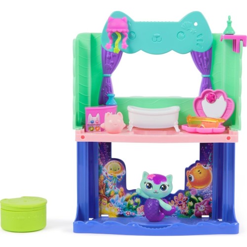 Spin Master gabbys dollhouse: the movie, mercats spa-wesome bathroom, toy figure, dolls 6074306 681147088481