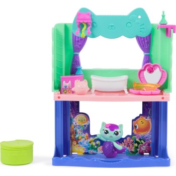 Spin Master gabbys dollhouse: the movie, mercats spa-wesome bathroom, toy figure, dolls 6074306 681147088481