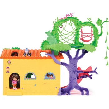 Spin Master Dora the Explorer dora, tropical  play and explore boots character playset dollhouse furnishi 6073669 681147076563