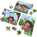 Spin Master Dora the Explorer spin games, dora ξύλινα παζλ σετ 3 - 24 τεμαχίων το καθένα 6071059 681147034679