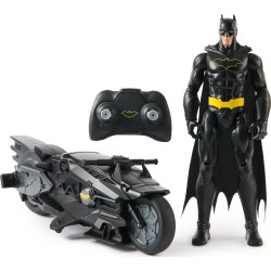 Spin Master DC The Batman dc comics, Batman stealth RC Batcycle με φιγούρα Batman 30cm 6072896 681147066328