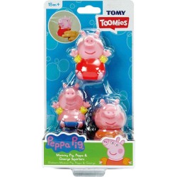 TOMY Toomies Βρεφικό Παιχνίδι Μπάνιου Οικογένεια Peppa Pig Squirters Για 18+ Μηνών 1000-73105 5011666734135