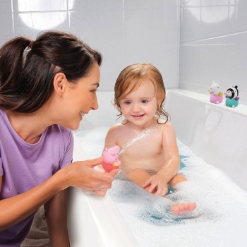 TOMY Toomies Baby Bath toy Family Peppa pig Squirters for 18+ Months 1000-73105 5011666734135