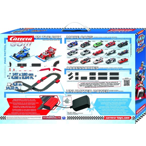 carrera go!!! set: paw patrol - ready race rescue - battery operated 1:43 20063514 4007486635142