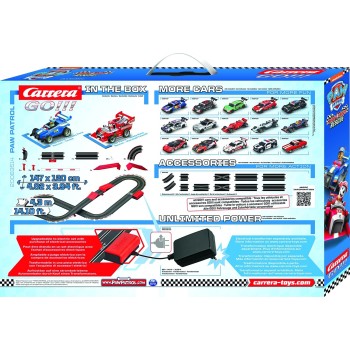 carrera go!!! set: paw patrol - ready race rescue - battery operated 1:43 20063514 4007486635142