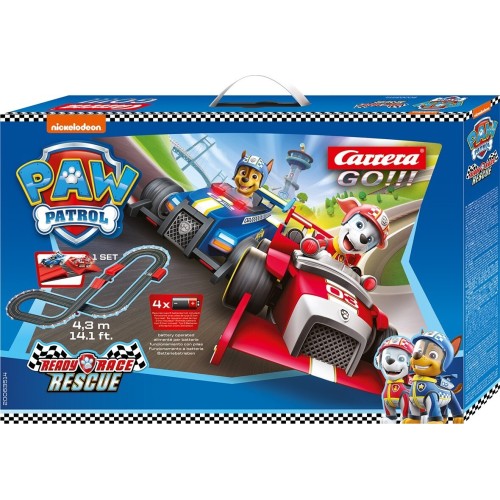 carrera go!!! set: paw patrol - ready race rescue - battery operated 1:43 20063514 4007486635142