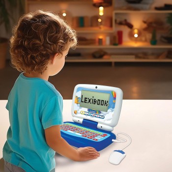 Lexibook Disney Princess Bilingual Baby Laptop Princess Educational Kids Laptop With 40 Activities 20 per Language Ages 3+, 1+ P