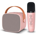 Maxlife Karaoke Machine Mxks-100 Φορητό Ηχείο Bluetooth Με Ασύρματο Μικρόφωνο Για Παιδιά Ενήλικες Καραόκε Σε Ροζ Χρώμα MXKS-100P