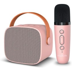 Maxlife Karaoke Machine Mxks-100 Portable Bluetooth Speaker with Wireless Microphone for Children Adults Karaoke Machines Electr