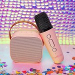 Maxlife Karaoke Machine Mxks-100 Portable Bluetooth Speaker with Wireless Microphone for Children Adults Karaoke Machines Electr