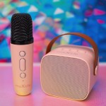 Maxlife Karaoke Machine Mxks-100 Portable Bluetooth Speaker with Wireless Microphone for Children Adults Karaoke Machines Electr