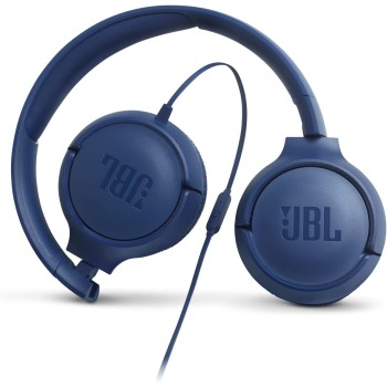 JBL Tune 500 Ενσύρματα On Ear Ακουστικά Navy Μπλε JBL1008BL 6925281939945