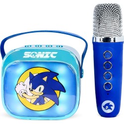 otl technologies otl Portable Speaker - Sonic the Hedgehog Popsing Karaoke Speaker and Microphone, Blue  5055371631334