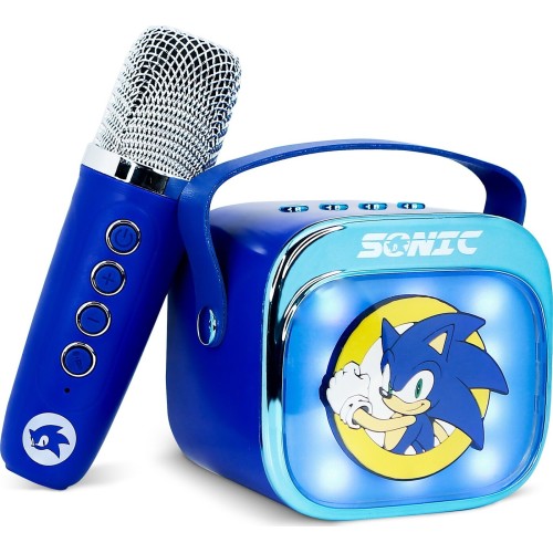 otl technologies Φορητό Ηχείο Otl  - Sonic The Hedgehog Popsing Karaoke Speaker And Microphone, Μπλε  5055371631334