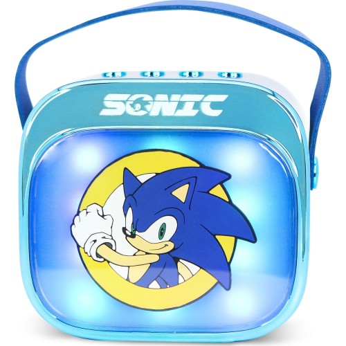 otl technologies otl Portable Speaker - Sonic the Hedgehog Popsing Karaoke Speaker and Microphone, Blue  5055371631334