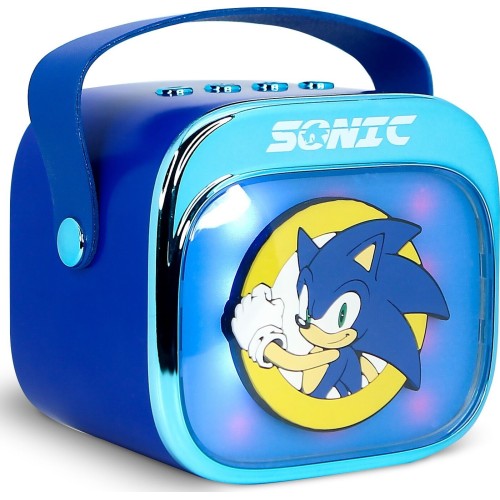 otl technologies otl Portable Speaker - Sonic the Hedgehog Popsing Karaoke Speaker and Microphone, Blue  5055371631334