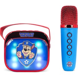 otl technologies φορητό ηχείο otl  - paw patrol popsing karaoke speaker and microphone, μπλε/κόκκινο  5055371631372
