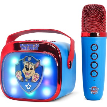 otl technologies otl Portable Speaker - paw Patrol Popsing Karaoke Speaker and Microphone, Blue/red  5055371631372