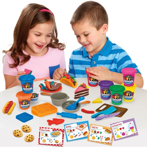 Lexibook Cra-z-art Μαλακή Πλαστελίνη Super Chef Set Σετ με 8 Χρώματα, Καλούπια και Αξεσουάρ Μαγειρικής 3+ Ετών, 1+ Παίκτες 35.CR