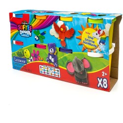 Lexibook cra-z-art  plasticine - 8 pcs cra-z-art ee dough 8x113gr for endless creation!ages 2+, 1+ players 35.CRDOUGH 3380743110