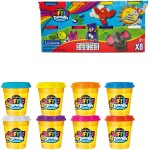 Lexibook Cra-z-art Μαλακή Πλαστελίνη - 8 τμχ Cra-z-art Softee Dough 8x113gr για Ατελείωτη Δημιουργία! 2+ Ετών, 1+ Παίκτες 35.CRD