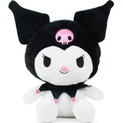 Giochi Preziosi hello kitty kuromi plush, 30cm soft toy, cute kuromi character doll, offici HKTE7000 8056379193258