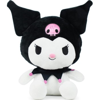 Giochi Preziosi βελούδινο hello kitty kuromi, μαλακό παιχνίδι 30 cm, χαριτωμένη κούκλα με χαρακτήρα kuromi, offici HKTE7000 8056