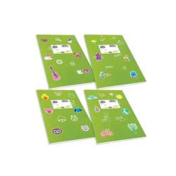 SKAG Τετράδιο Λαχανί Χρωματιστό Fancy 17X25-50 Φύλλων 80Gr 1Τμχ 246828 5201303246828