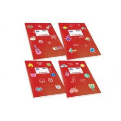 SKAG Τετράδιο Κόκκινο Χρωματιστό Κλασικά Super 17 X 25 - 50 Φύλλων 80Gr 1Τμχ 246873 5201303246873