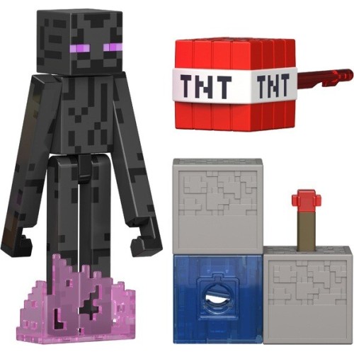 mattel minecraft φιγούρες 8εκ. minecraft redstone charged enderman GTP08 / JJR88 194735341269