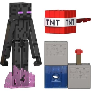 Mattel Minecraft Redstone Charged Enderman Figure GTP08 / JJR88 194735341269