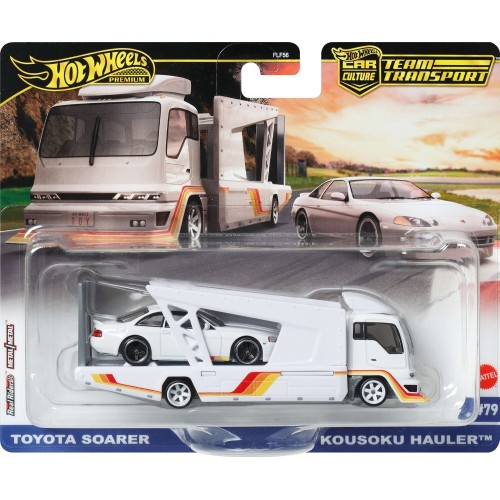 Mattel Hot Wheels Team Transport Truck & Race Car, Gift for Racing Collectors FLF56 / JBM32 194735263707