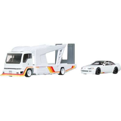 Mattel Hot Wheels Team Transport Truck & Race Car, Gift for Racing Collectors FLF56 / JBM32 194735263707