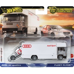 Mattel hot wheels hw συλλεκτικa αυτοκινητάκια - νταλίκα με αυτοκινητάκι hw audi s4 quatro FLF56 / JBM30 194735263691