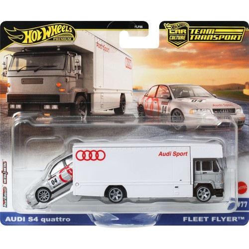 Mattel Hot Wheels Team Transport Truck & Race Car, Gift for Racing Collectors FLF56 / JBM30 194735263691