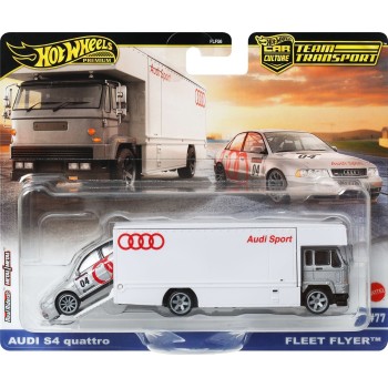 Mattel Hot Wheels Team Transport Truck & Race Car, Gift for Racing Collectors FLF56 / JBM30 194735263691