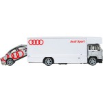 Mattel Hot Wheels Team Transport Truck & Race Car, Gift for Racing Collectors FLF56 / JBM30 194735263691