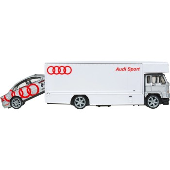 Mattel Hot Wheels Team Transport Truck & Race Car, Gift for Racing Collectors FLF56 / JBM30 194735263691