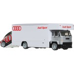 Mattel Hot Wheels Team Transport Truck & Race Car, Gift for Racing Collectors FLF56 / JBM30 194735263691