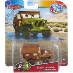 Mattel Disney Cars Disney Pixar Cars Disney And Pixar Cars Color Changers Collection, Toy Cars Change Color With Water Sarge GNY